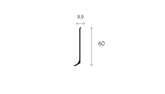 AF060W biała AluFit Listwa aluminiowa
